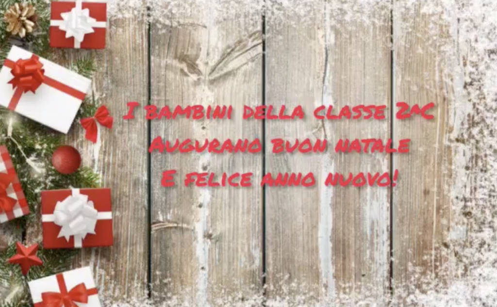 Auguri dalla 2^C Scuola Primaria